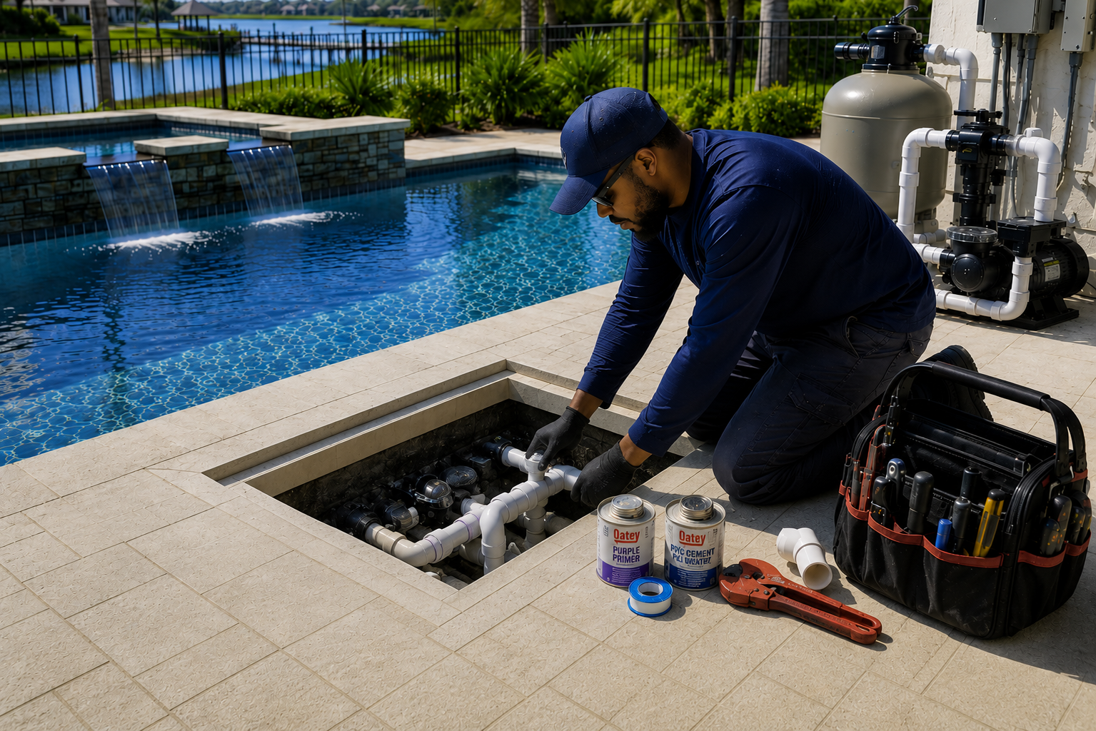 Swimming pool repair